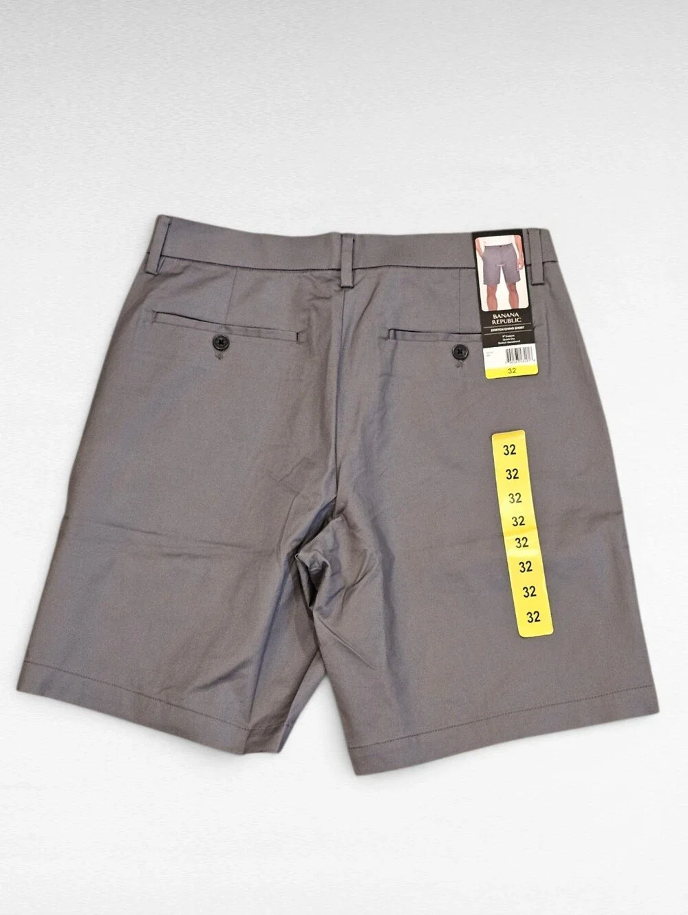 Banana Republic Gray Stretch Chino Shorts Size 32